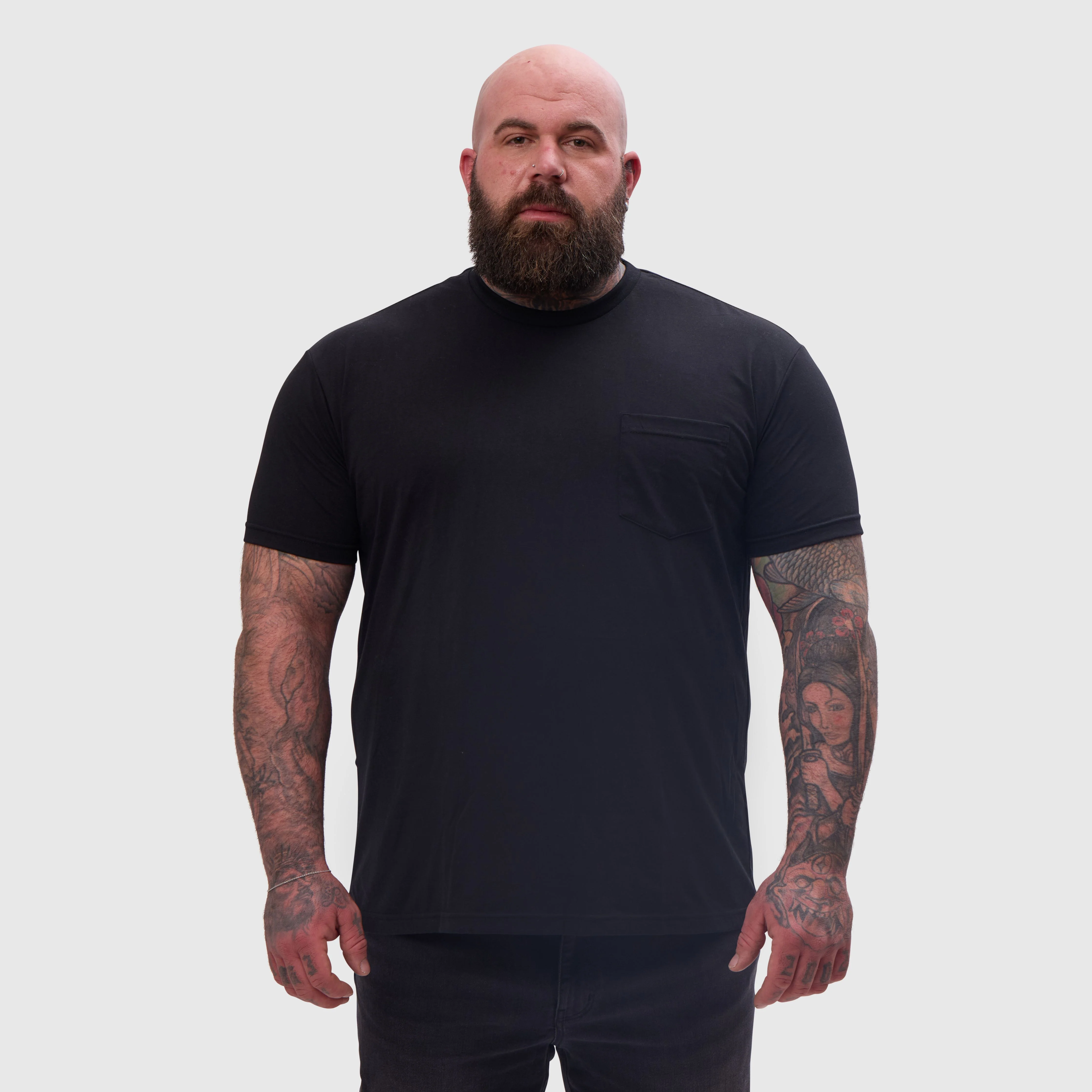 All Black Pocket Crew 3-Pack - Image 3