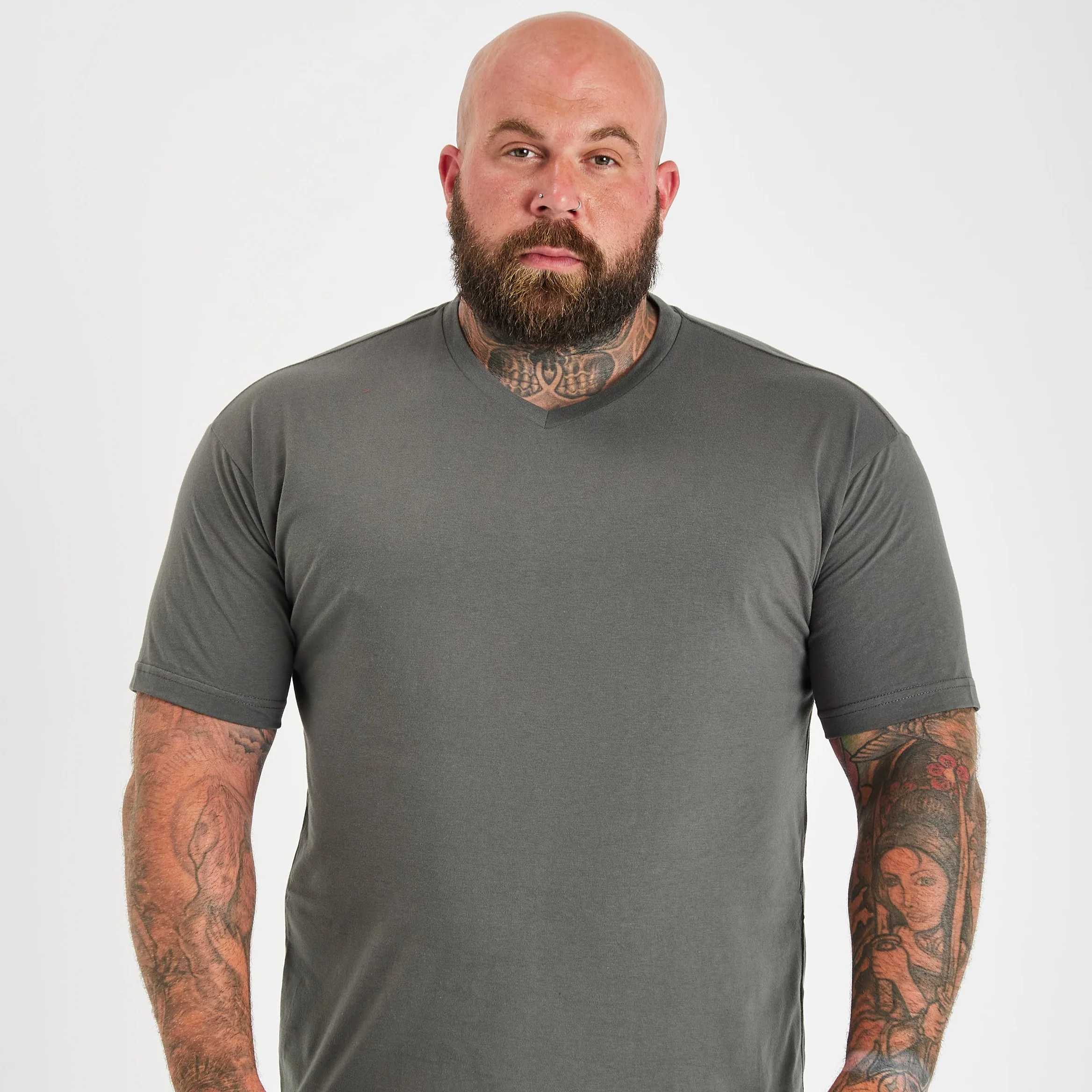 Carbon V-Neck T-Shirt - Image 3