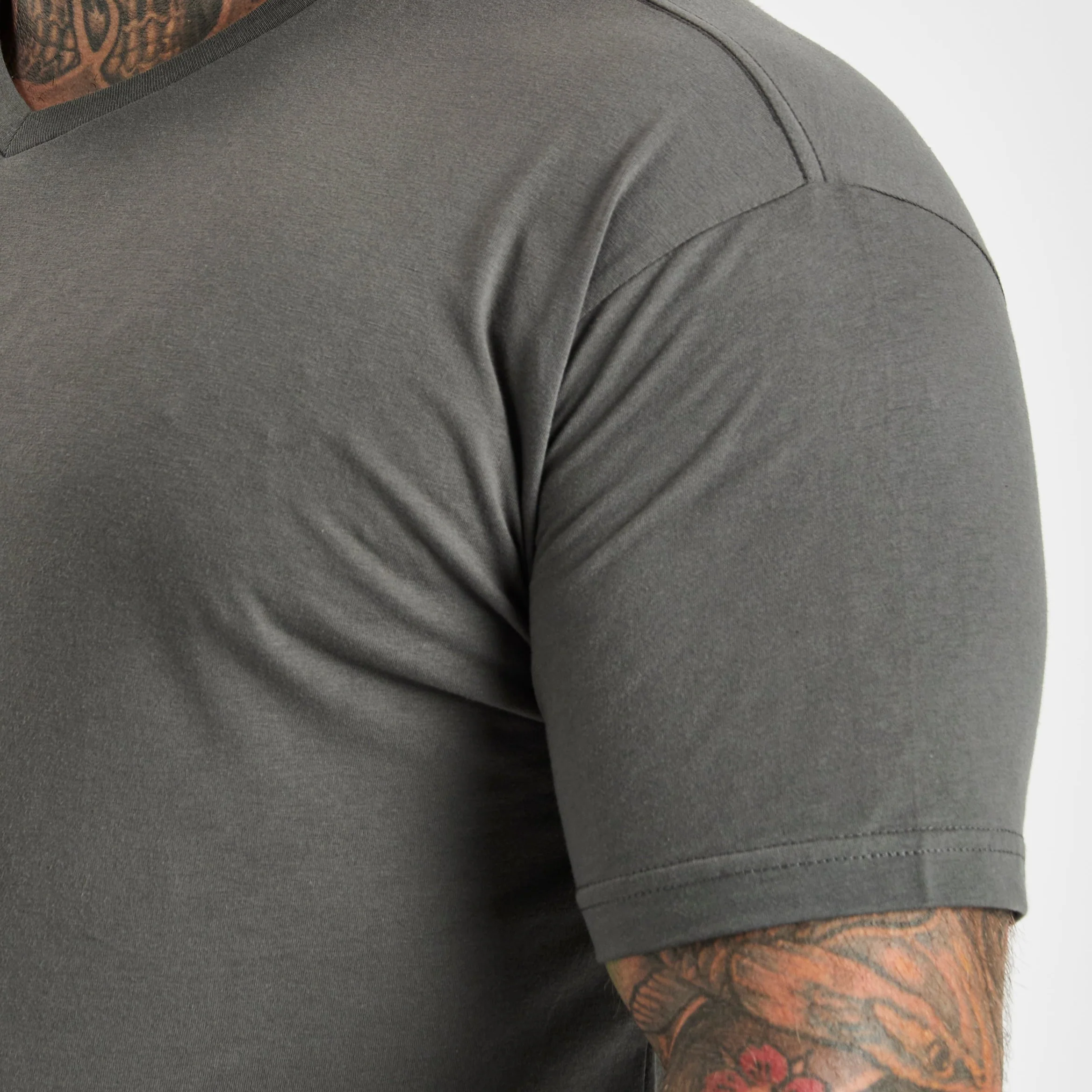 Carbon V-Neck T-Shirt - Image 5