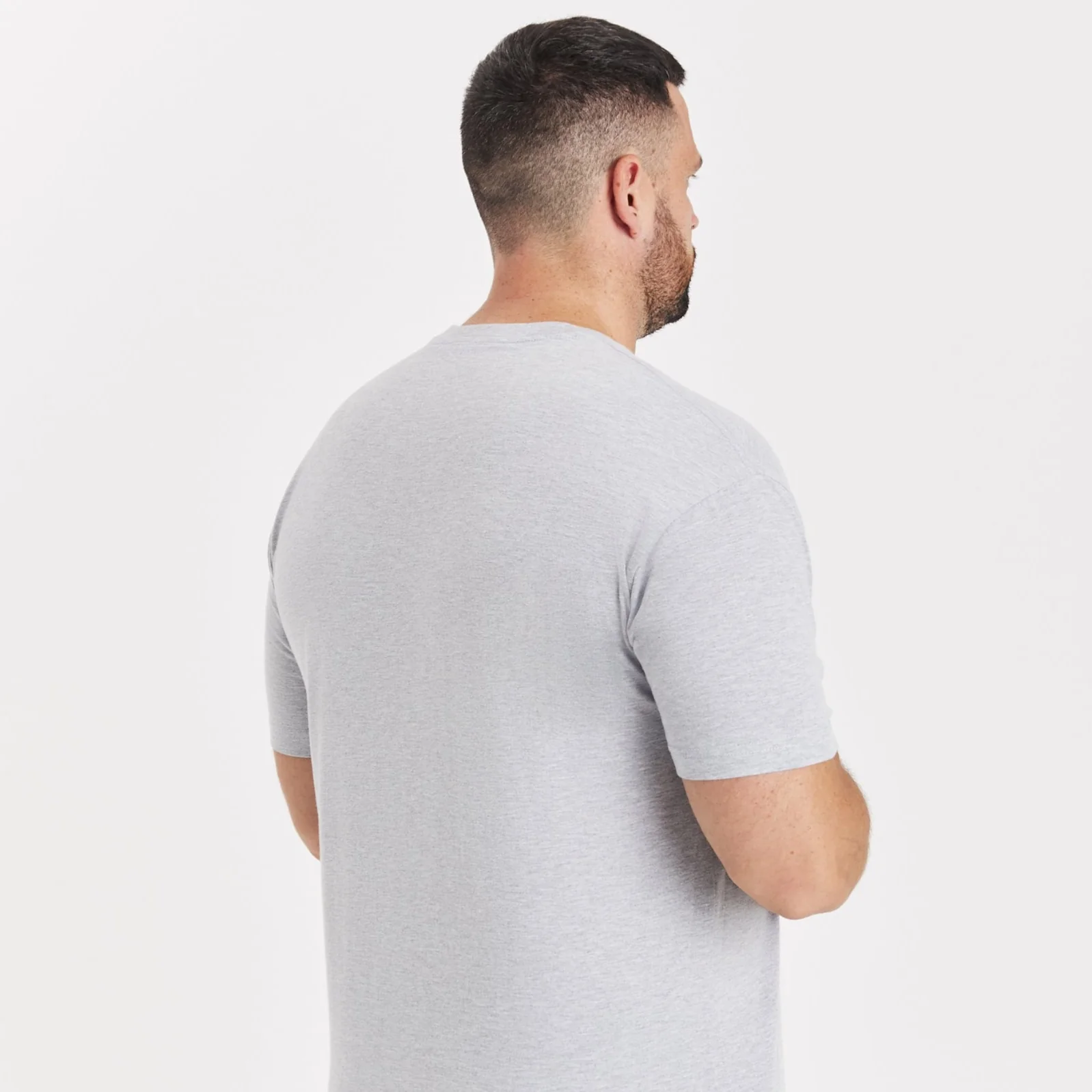 Heather Grey V-Neck T-Shirt - Image 5