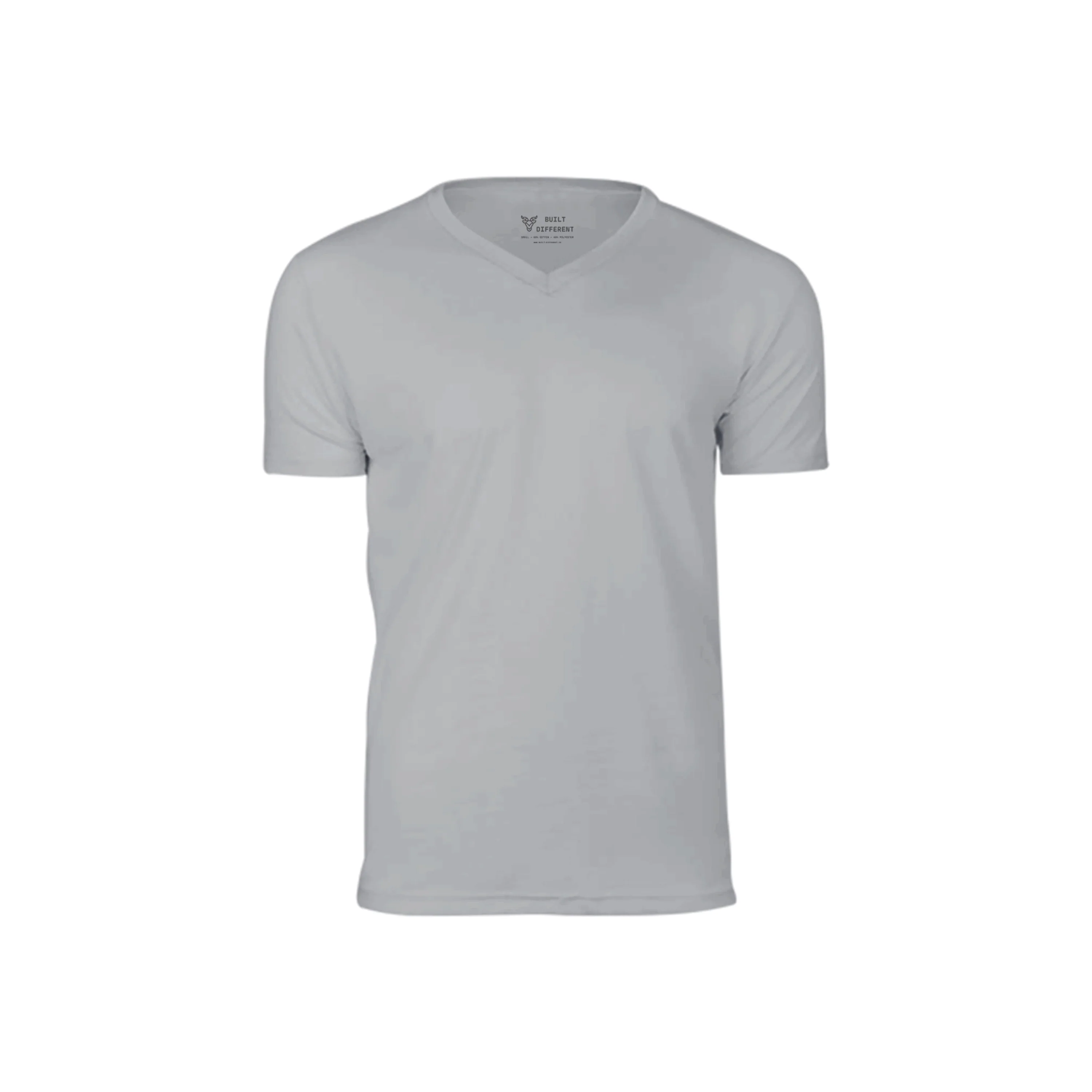 Heather Grey V-Neck T-Shirt - Image 6