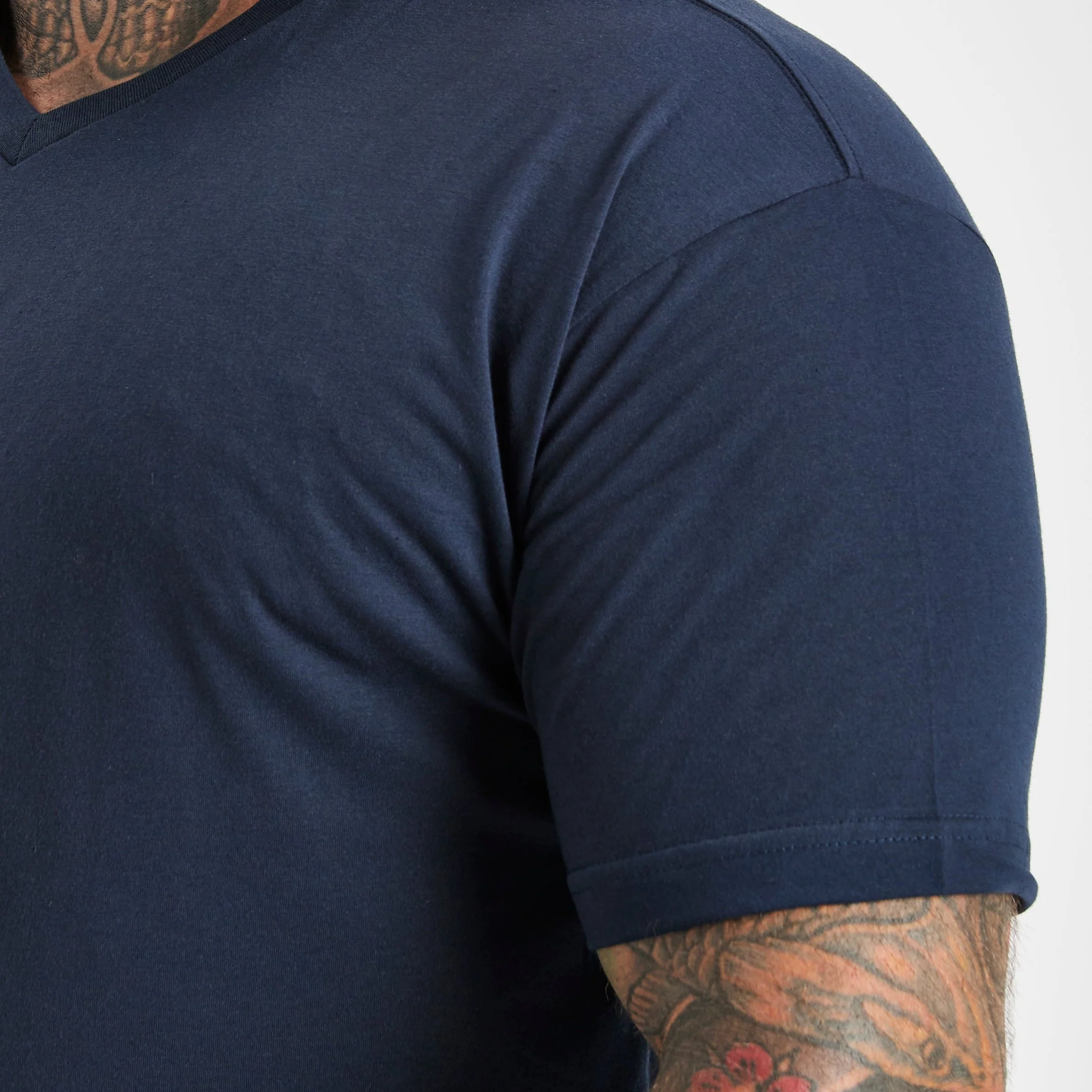 Navy V-Neck T-Shirt - Image 5