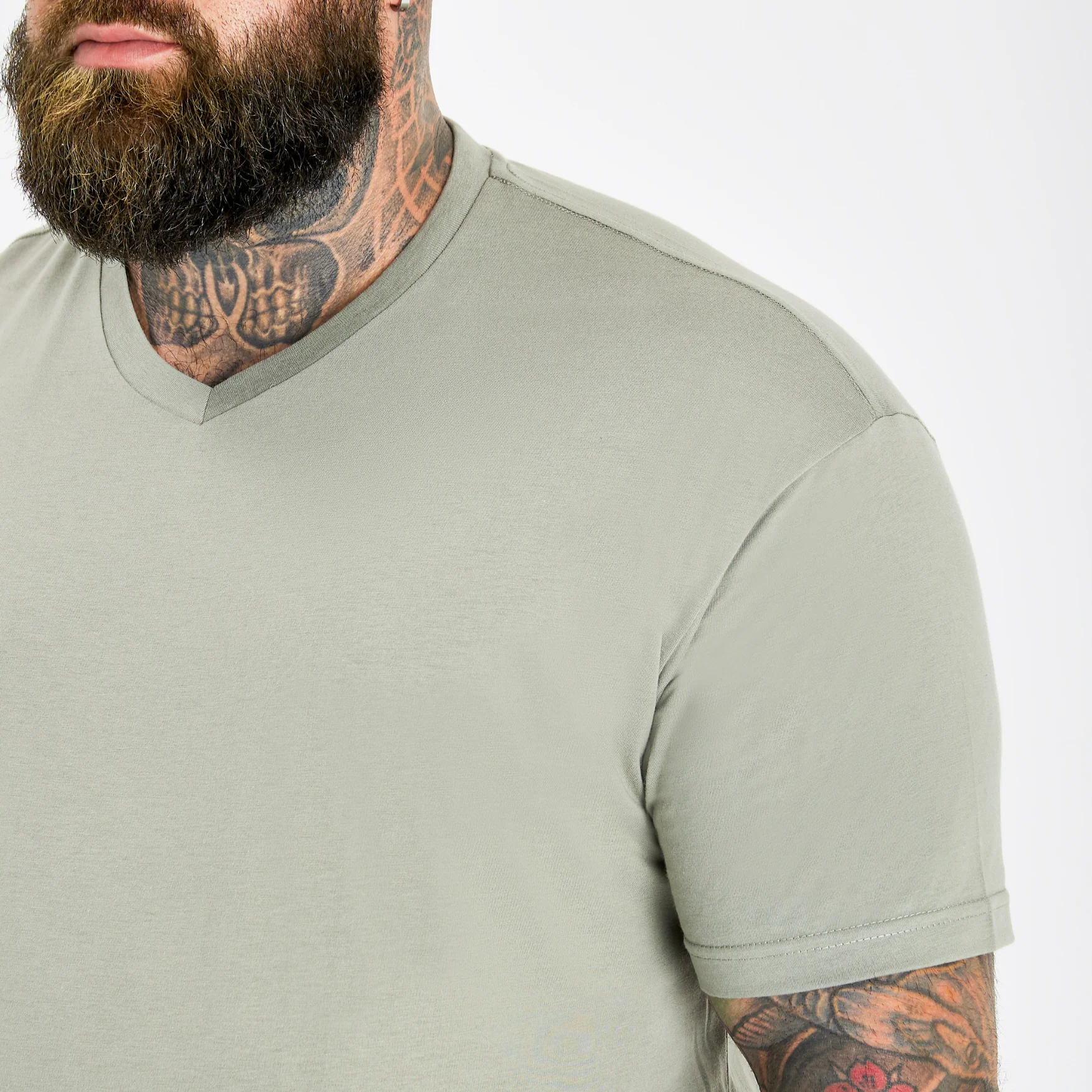 Shadow Green V-Neck T-Shirt - Image 3