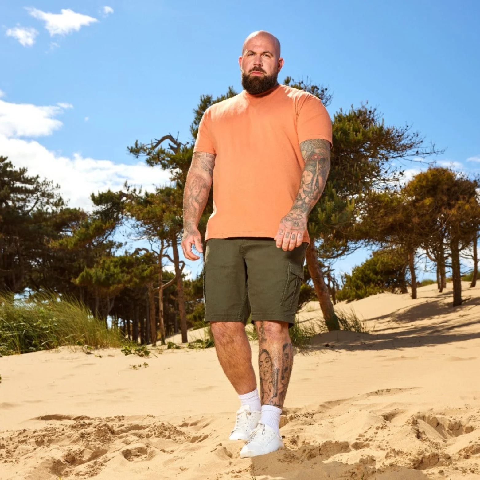Tall Sunburn Crew Neck T-Shirt - Image 2