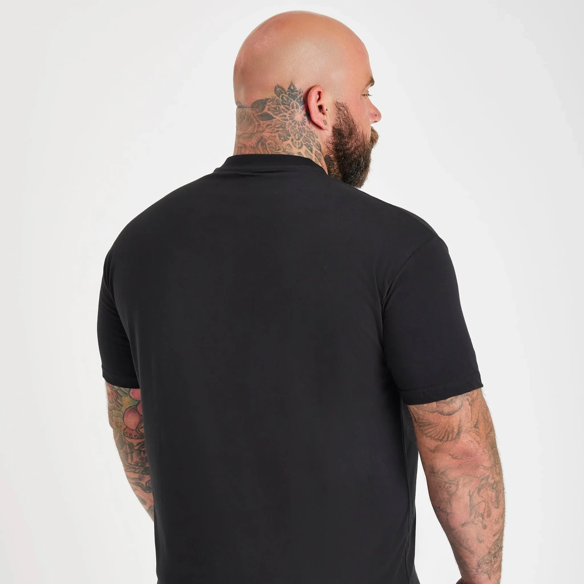 Black V-Neck T-Shirt - Image 4